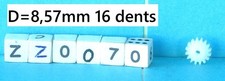 HO  JOUEF  Pignons  16 dents  de 8,57 mm