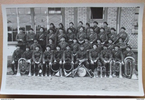 Carte photo fanfare du 3 - photo,