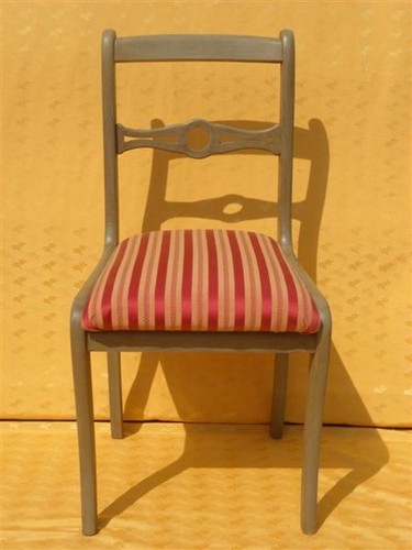 Chaise style directoire patine - style,