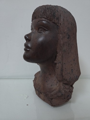 Sculpture buste tête femme - tête,