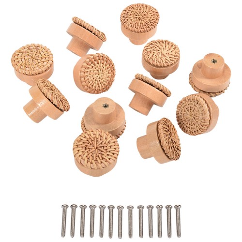 Boutons commode en rotin - de,