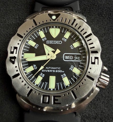 Montre seiko noire monster - montre,