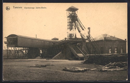 Cpa tamines charbonnage - cpa,