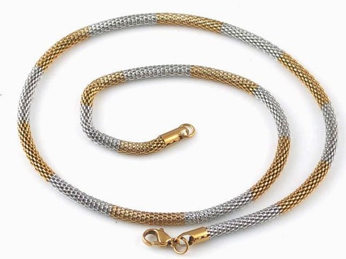 Chaine homme acier neuve effet - chaine,