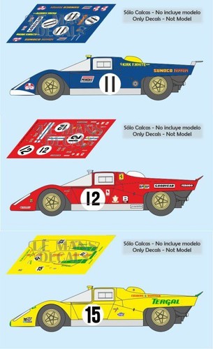 Décal ferrari 512 mans - ferrari, le