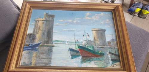 Oil painting canvas port - port, de