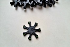 2 Etoiles porte amorces 7 branches pour revolver poudre noire (Noire)