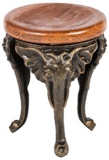 Fleur table jardín éléphant fer 40cm estilo antiguo