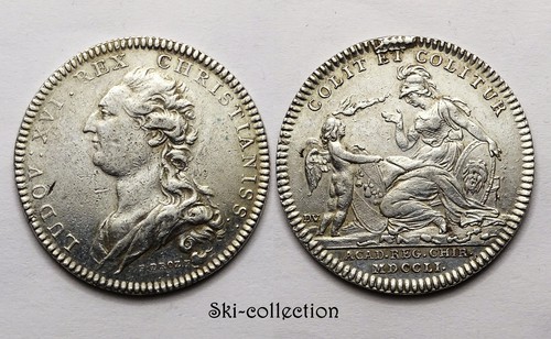 Jeton louis xvi académie - xvi°-,