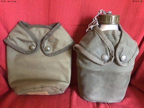 Lot gourde housse wwii - gourde,