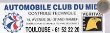 C24. AUTOMOBILE CLUB du Midi. Contrôle technique Toulouse. Vintage