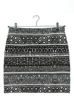 KILT Jupe taille haute Dames Jupe T EU 38 blanc-noir style décontracté