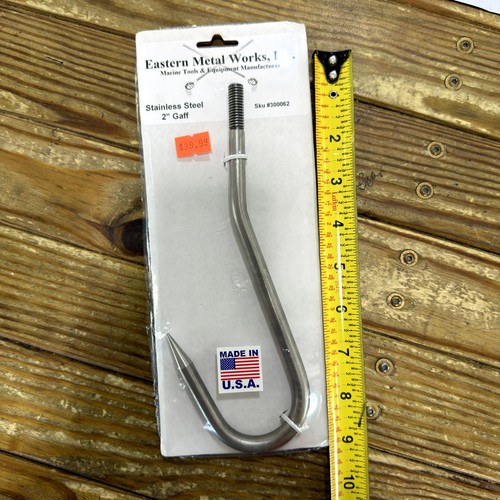 Gaff hook head stainless - 2",