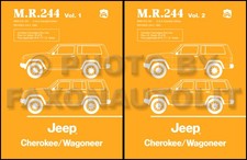 Manuel D'Atelier Jeep Cherokee Wagoneer 1984-1988 Réparation Pioneer Chief