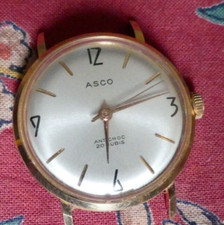 Très belle ancienne Montre Homme ASCO Suisse fonctionne  Plaqué or LIP ROLEX