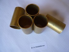LOT 5 tubes ronds laiton Ø 31,75 mm (= 1"1/4) X 29 mm X long. 56 mm - bricolage