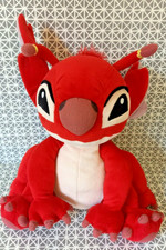 Peluche doudou Leroy de Lilo et  Stitch rouge 28 cm assis Disneyland 