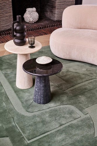 Tapis laine vert - tapis, pour