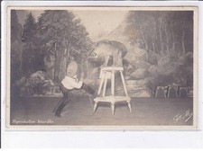 Cirque, dompteur, lion - très bon état