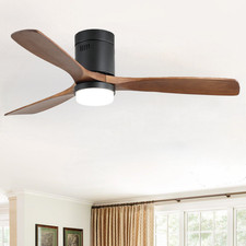 Ventilateur de plafond en bois