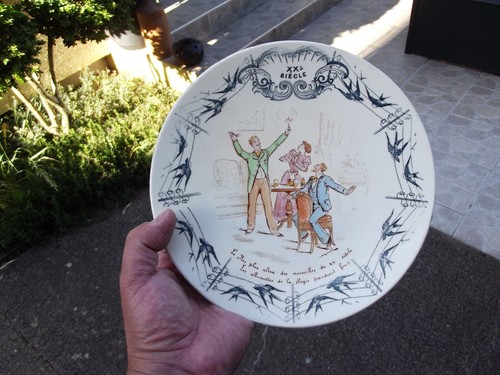 Assiette murale faience keller - assiette,