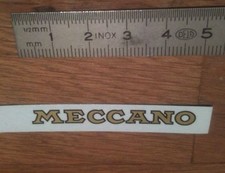 Transfert Logo "MECCANO" pour Canot Boat HORNBY MECCANO