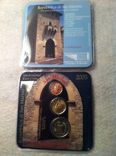 Mini-kit des 2-20 centimes et 2 Euro   3P FDC   Saint Marin 2005