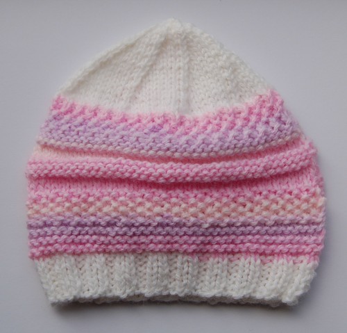 Chapeau bébé tricoté main