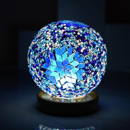Turkish mosaic table lamp - mosaic,