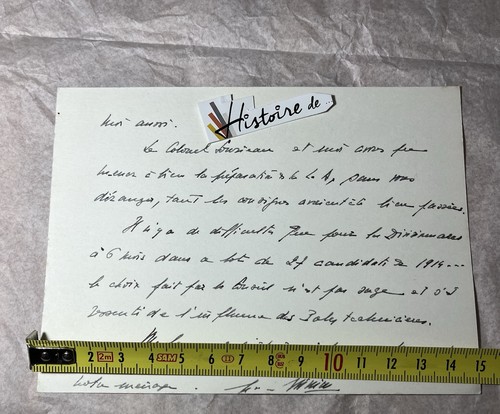 Lettre carte manuscrite - ,