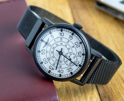 Montre bracelet vintage noire - montre,