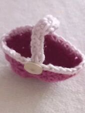 Mini sac au crochet miniature sac fait main Miniature sac  porteclés ou poupées