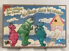 Vintage France Jouets TF1 Jeu D’éveil 24 Cubes LE VILLAGE DANS LES NUAGES