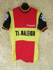 Maillot cycliste TI-RALEIGH années 80 vintage shirt jersey maglia camiseta 3 M