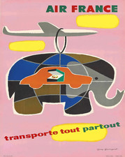 Affiche abstraite animalière