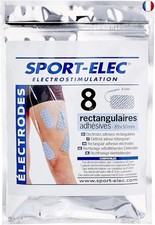 Sport-Elec 8 électrodes rectangulaires Electrostimulation