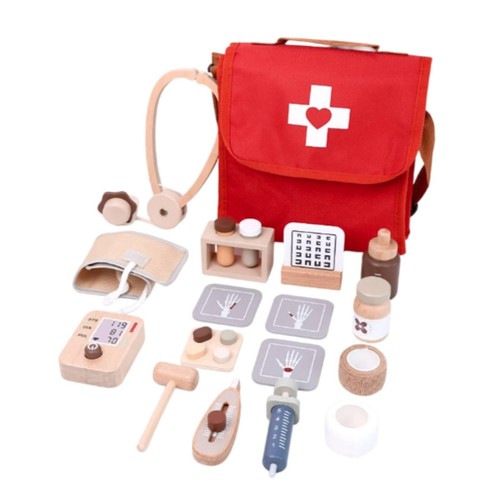 Mallette docteur bois - mallette,