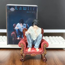 ✨ Figurine Anime L. Lawliet Détective de la Manga Death Note Pvc 17 cm Collector