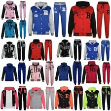 Enfants Filles Garçons Baseball Survêtement Nyc Fox Veste Pantalon Bas Jogging