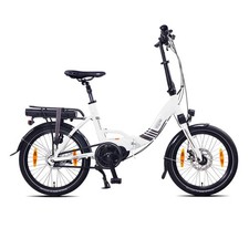 Vélo électrique pliant NCM Paris Max NEUF,20'', Blanc, jusqu'à 100km (36V 504Wh)