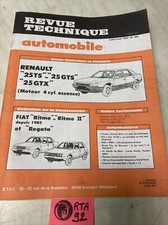 Renault 25 R25 TS GTS GTX Revue Technique Automobile RTA R25TS R25GTS R25GTX
