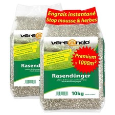 Engrais Gazon Pelouse Jardin Anti-Mousse Mauvaises Herbes VERSANDO 20KG / 1000m²