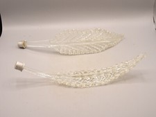 Murano.2 Feuilles de lustre en verre étiré.Barovier &Toso.(2).