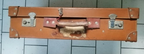 Valise cuir militaire - valise, en