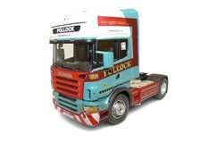 Tracteur CARARAMA SCANIA Pollock bleu et blanc 1/50ème