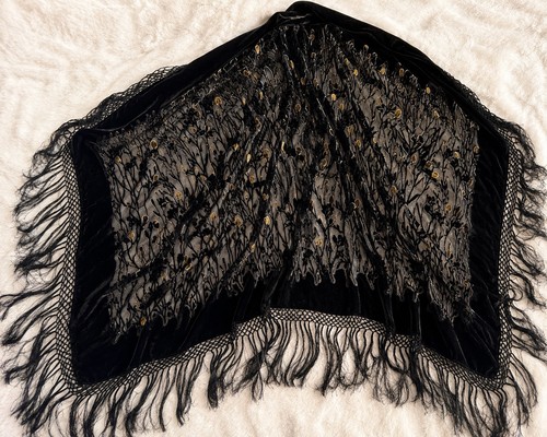 Antique 1920s silk - antique, burnout