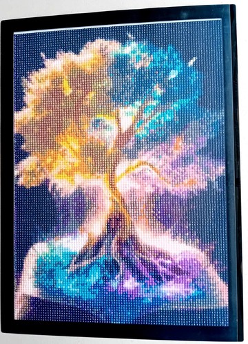 Tableau collage peinture - tableau,