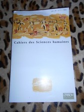 Cahiers des Sciences Humaines