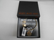Alex and Ani Charité Par Motif Let Créativité Règle Bracelet Rafaelian Or Nwtbc