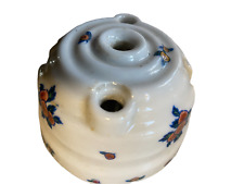 ANCIENNE ROSACE DE PLAFOND LUSTRE LAMPE DÉCOR FLEUR RÉGLAGE POULIE BOUILLOTTE 